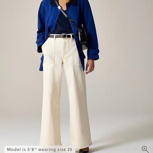 J crew camp pocket wide leg pants